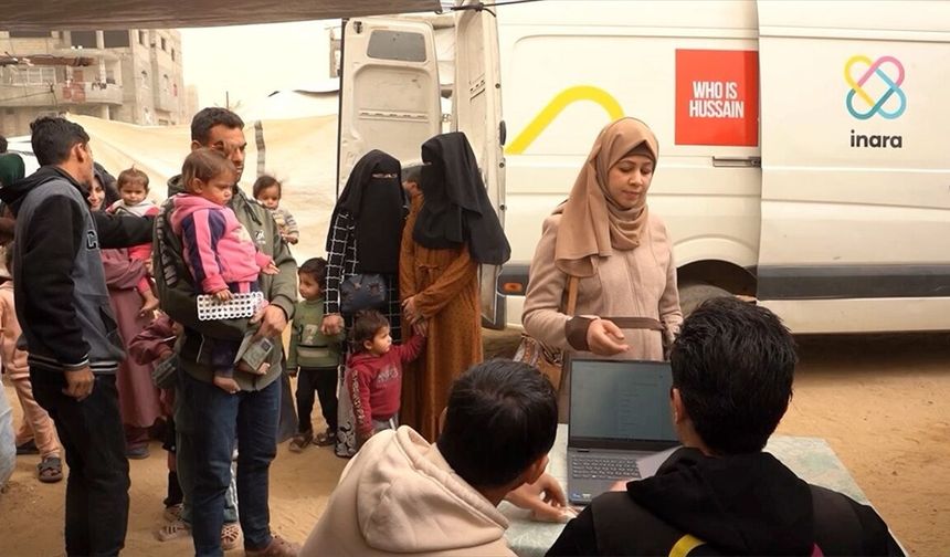 Uluslararası yardım kuruluşu, mobil sağlık hizmetiyle Gazzelilerin yaralarını sarmaya çalışıyor