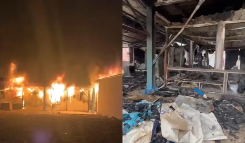 Güzelburç’ta Konteyner Yandı: Aile Kış Günü Her Şeyini Kaybetti