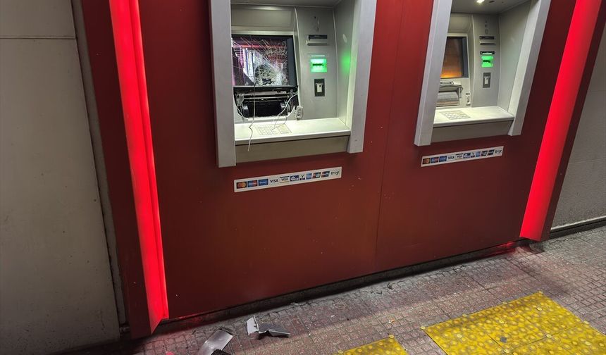 Adana'da ATM'ye zarar veren şüpheli yakalandı