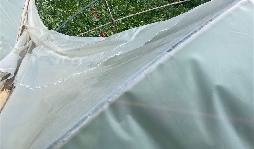 Dolu ve Fırtına Tarım Alanlarına Zarar Verdi