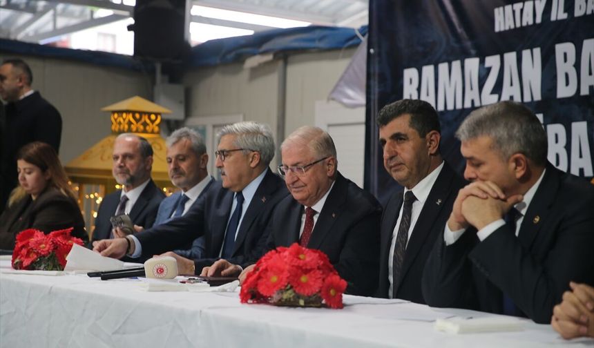 Milli Savunma Bakanı Yaşar Güler, Hatay'da