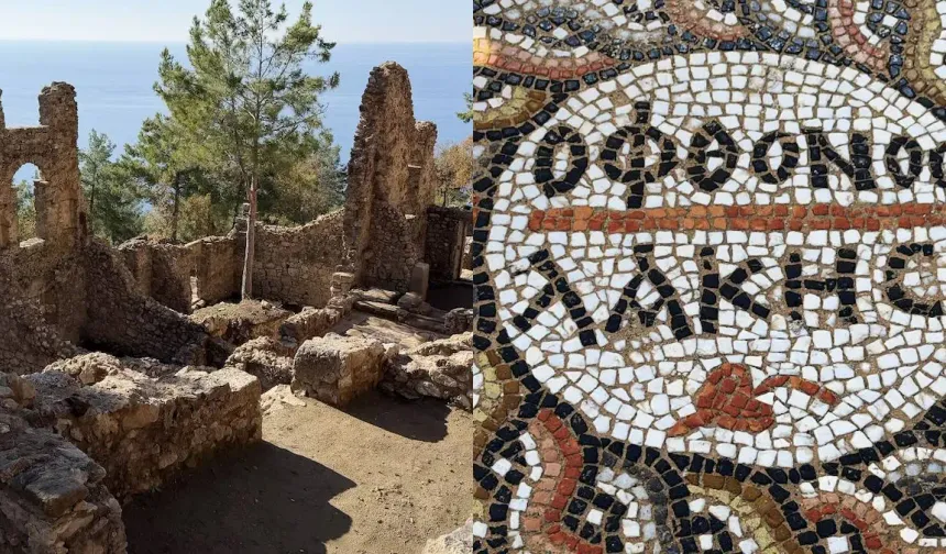 3 Bin Yıllık Antik Kentte 'Kıskanan Çatlasın' Yazan Mozaik Bulundu