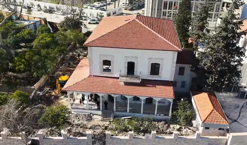 Hatay'da Tarihi Valilik Konutu Yeniden Ayağa Kalkıyor