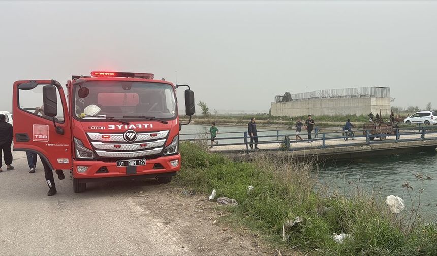 Adana'da sulama kanalında kaybolan genç için arama çalışması başlatıldı