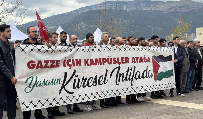 İsrail'in Filistinli esirlere yönelik 'idam yasası' Gaziantep ve çevre illerde protesto edildi