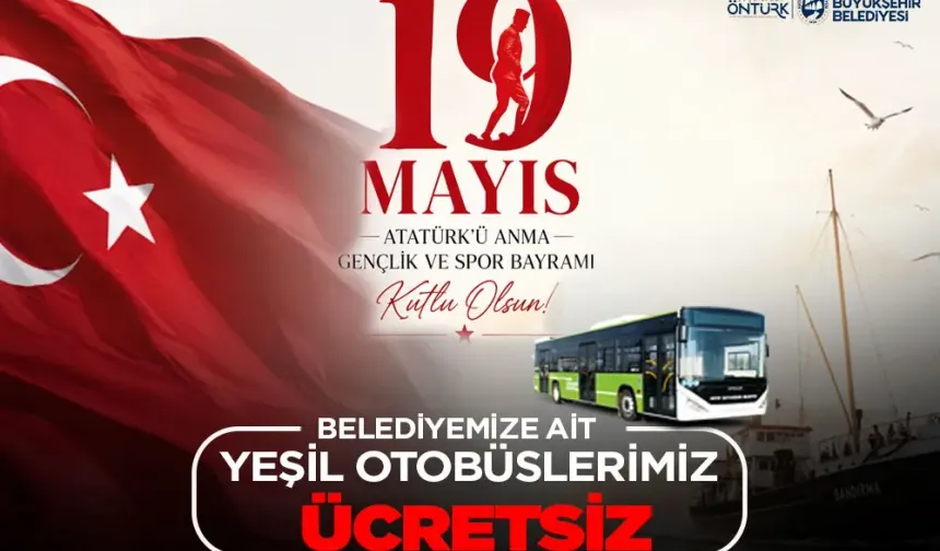 Hatay’da Yeşil Otobüsler Ücretsiz Olacak