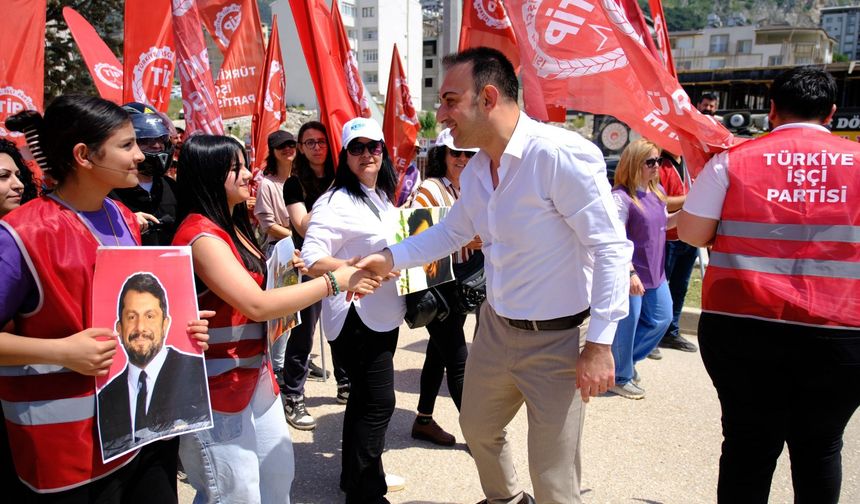 Başkan Halil İbrahim Özgün 1 Mayıs’ta Alanlardaydı
