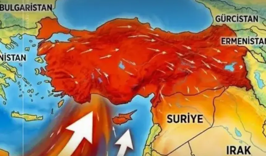 Afrika Üzerinden Gelen Sıcak Hava Dalgası Ülkeye giriş Yapıyor!