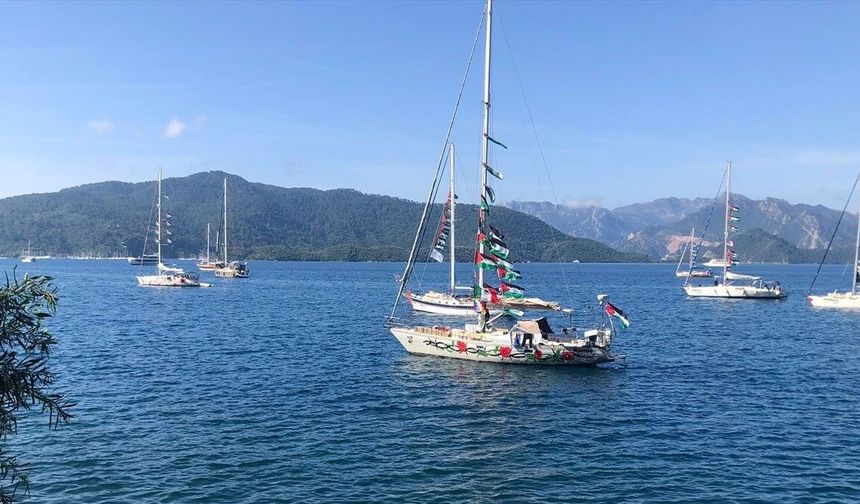 'Küresel Sumud Filosu' Marmaris'te