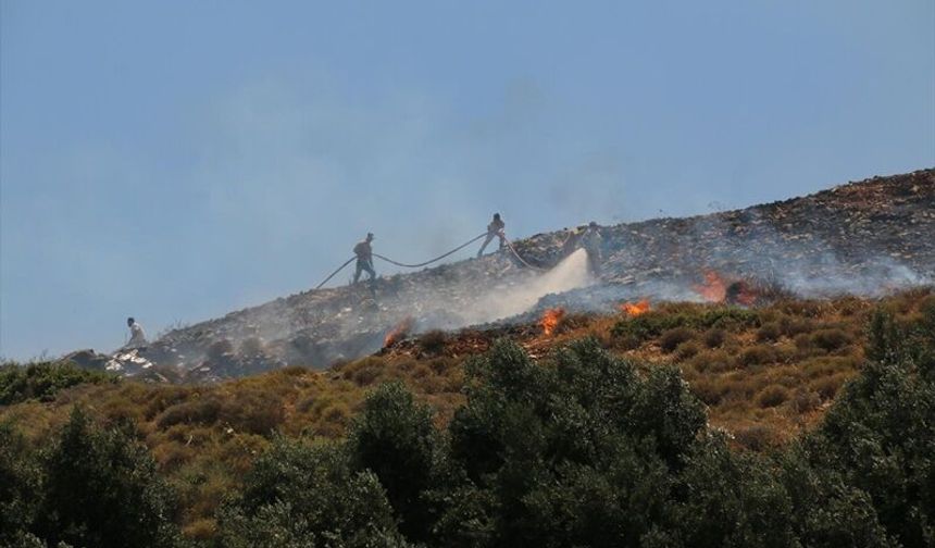 Hatay'da makilik alanda çıkan yangın kontrol altına alındı