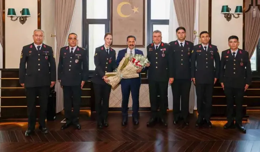 Hatay Jandarması’ndan Vali Masatlı’ya 187. Kuruluş Yılı Ziyareti