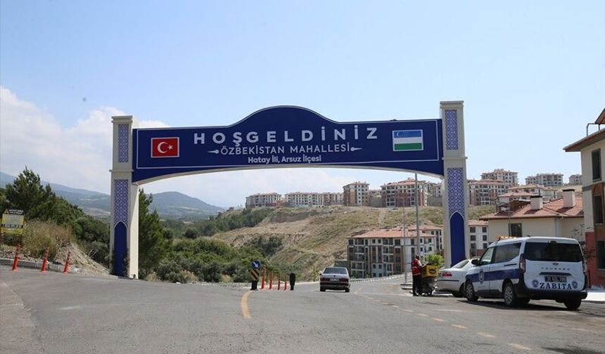 Özbekistan Hatay'da Mahalle Kurdu