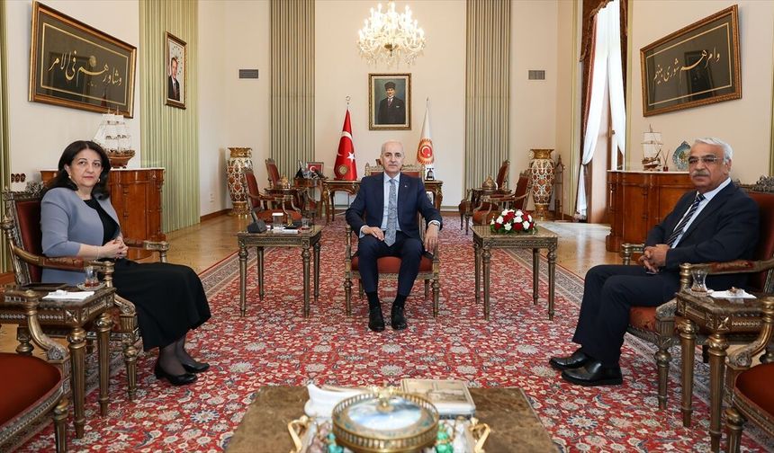 TBMM Başkanı Kurtulmuş, DEM Parti heyetini kabul etti
