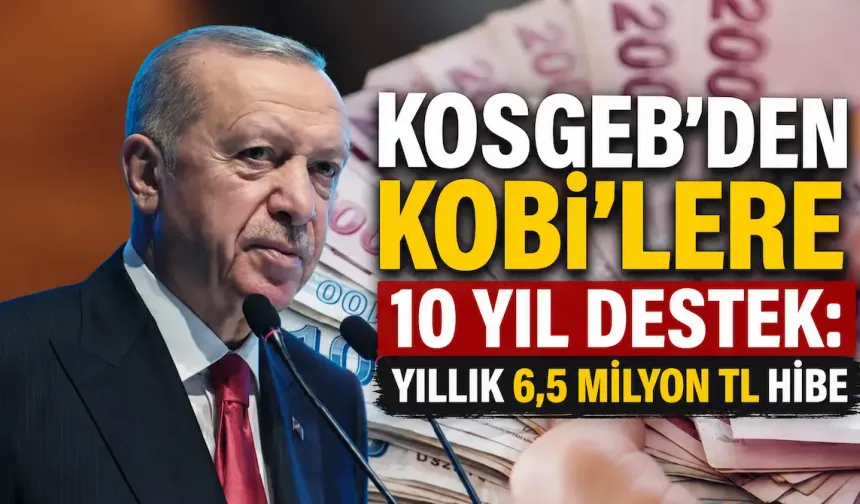 KOSGEB'den KOBİ'lere 10 Yıl Destek: Yıllık 6,5 Milyon TL Hibe İçin Yeni Dönem