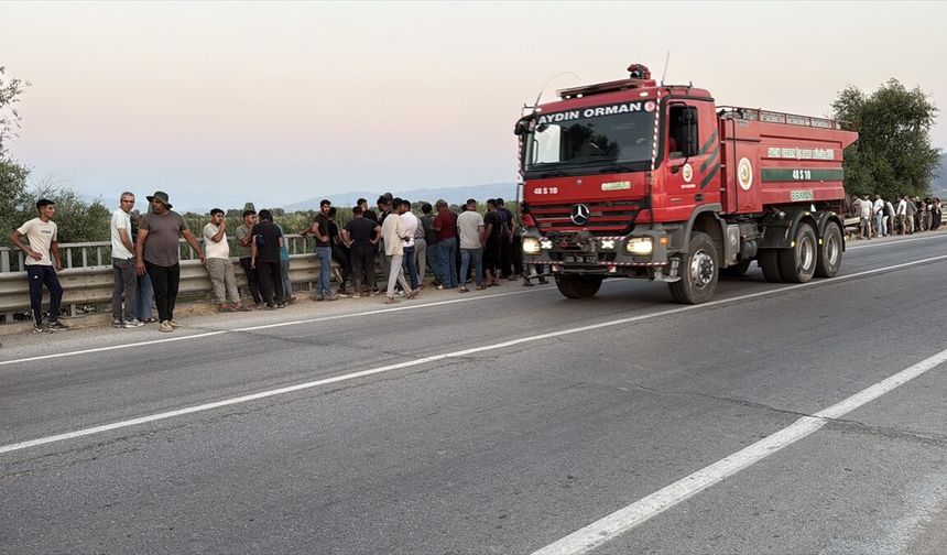 Aydın'da nehirde kaybolan 2 çocuk için arama çalışmaları sürüyor