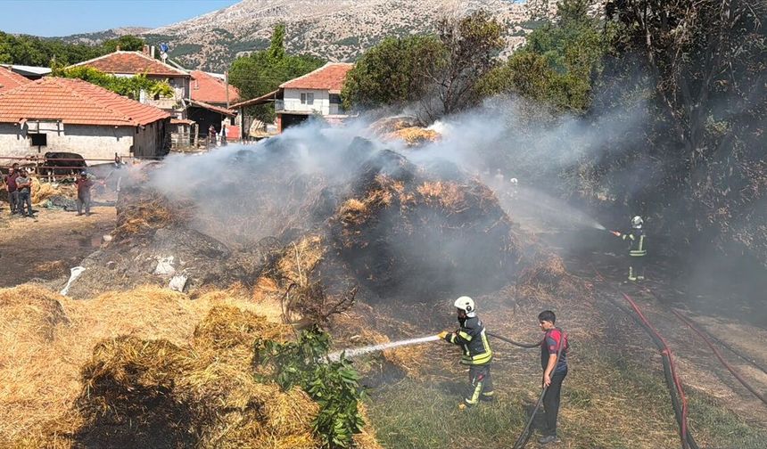 Burdur'da tarım arazisinde çıkan yangın söndürüldü