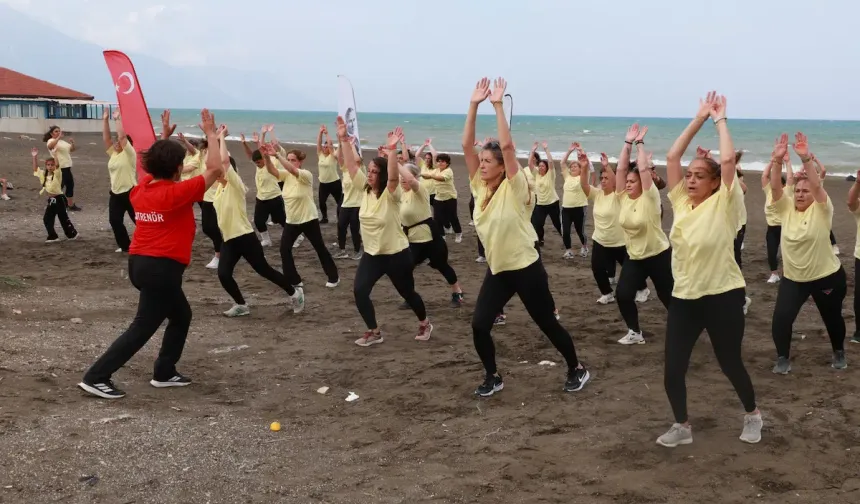 Samandağ Çevlik’teki Sabah Sporu Etkinliğine Yoğun Katılım!