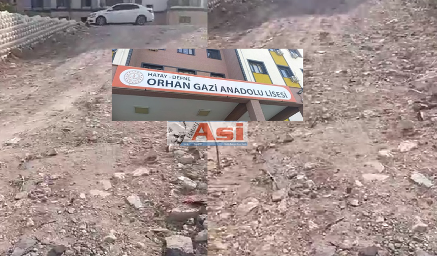 Defne’de Velilerden Acil Yol Çağrısı: Okul Açılmadan Düzeltilsin!