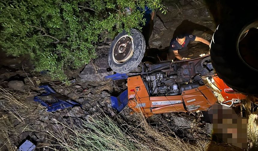 Osmaniye'de dere yatağına devrilen traktördeki karı koca hayatını kaybetti