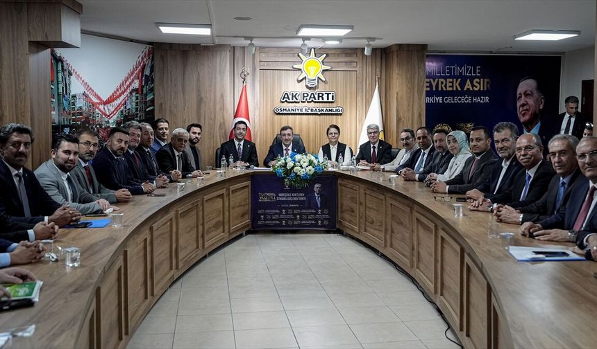 Cumhurbaşkanı Yardımcısı Yılmaz, AK Parti Osmaniye İl Başkanlığı'nda konuştu: (1)