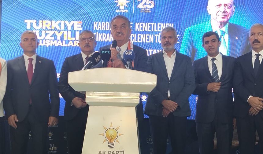 Hayati Yazıcı Hatay’da: Deprem Sonrası Çalışmalar Masaya Yatırıldı