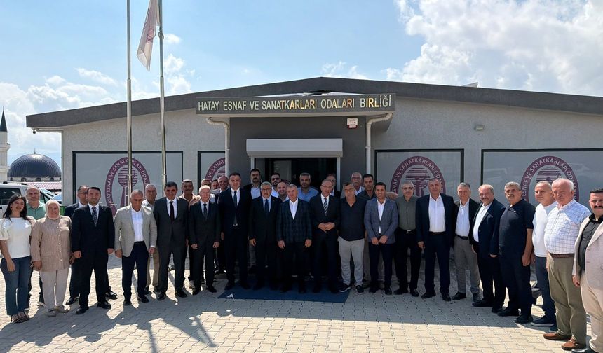 Yayman ve AK Parti Heyetinden HESOB’a Ziyaret: Hatay Esnafının Talepleri Görüşüldü