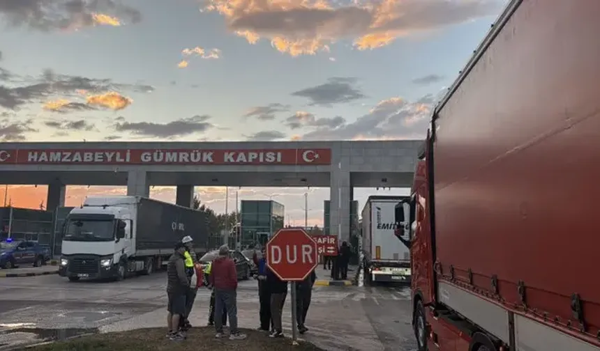 Hatay'dan Sonra Edirne'de TIR Şoförleri Eylemde! Sınır Kapısı Kapatıldı