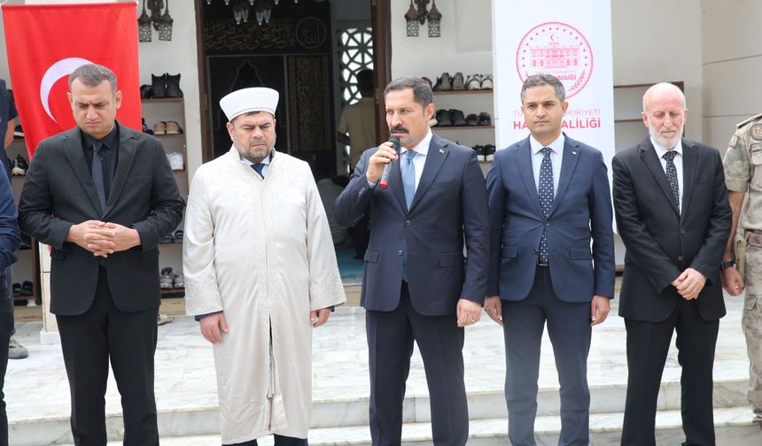 Hatay'da depremlerin ardından 136'ncı cami ibadete açıldı