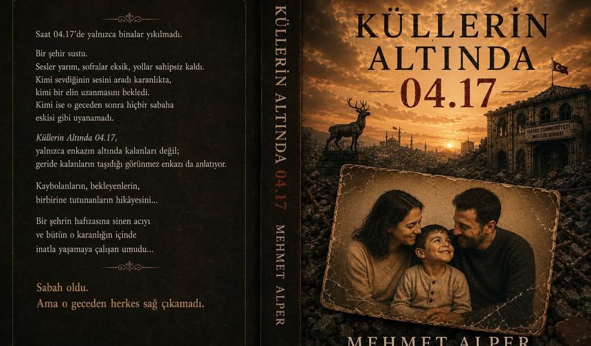 Antakya’nın Acısı ve Umudu “Küllerin Altında 04.17” Romanında!