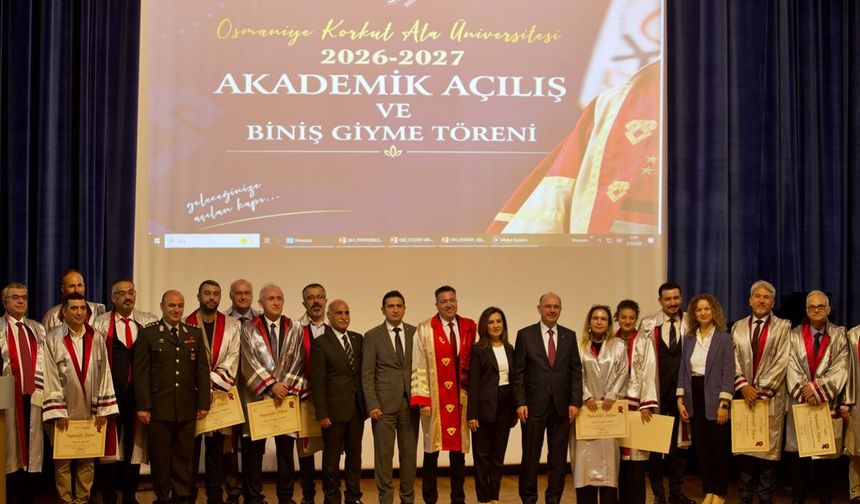 Osmaniye Korkut Ata Üniversitesinin yeni akademik yılı törenle başladı
