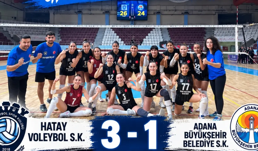 Hatay Voleybol’dan Galibiyetle Başlangıç: Evinde 3-1 Kazandı