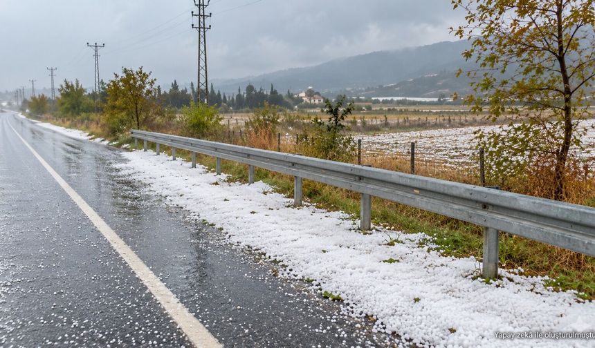 Hatay’da Sağanak Ve Dolu Etkili Oldu: Yollar Göle Döndü