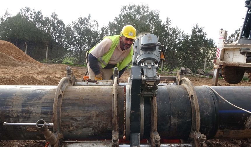 KUMLU YENİ ANA İSALE HATTI İNŞAATI'NIN 25 KM'Sİ TAMAMLANDI